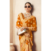 Picture of Resplendent Georgette Dark Golden Rod Saree