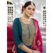 Picture of Wonderful Silk Teal Readymade Salwar Kameez