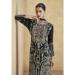 Picture of Ravishing Chiffon Black Straight Cut Salwar Kameez