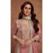 Picture of Chiffon Rosy Brown Straight Cut Salwar Kameez