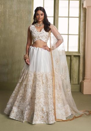 Picture of Resplendent Net Azure Lehenga Choli