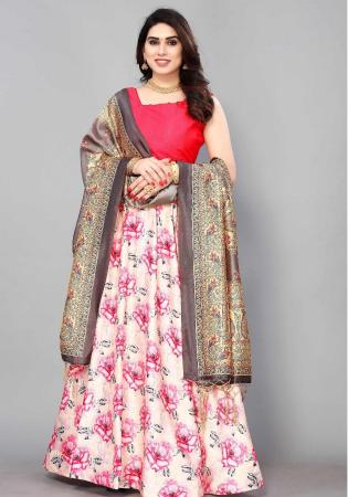 Picture of Excellent Silk Pink Lehenga Choli