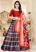 Picture of Excellent Silk Fire Brick Lehenga Choli