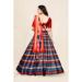Picture of Excellent Silk Fire Brick Lehenga Choli