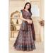 Picture of Enticing Silk Slate Grey Lehenga Choli