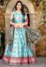 Picture of Shapely Silk Pale Turquoise Lehenga Choli