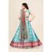 Picture of Shapely Silk Pale Turquoise Lehenga Choli