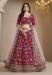 Picture of Lovely Silk Maroon Lehenga Choli