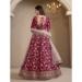 Picture of Lovely Silk Maroon Lehenga Choli