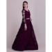 Picture of Graceful Net Purple Lehenga Choli