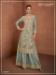 Picture of Classy Chiffon Grey Straight Cut Salwar Kameez