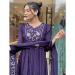 Picture of Admirable Chiffon Purple Readymade Salwar Kameez