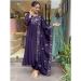 Picture of Admirable Chiffon Purple Readymade Salwar Kameez