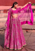 Picture of Appealing Net & Silk Deep Pink Lehenga Choli