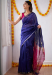 Picture of Well Formed Silk Midnight Blue Saree