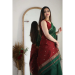 Picture of Shapely Silk Sea Green Saree