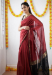 Picture of Graceful Silk Maroon Saree
