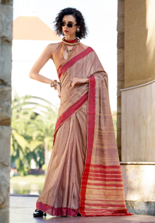 Picture of Wonderful Silk Rosy Brown Saree