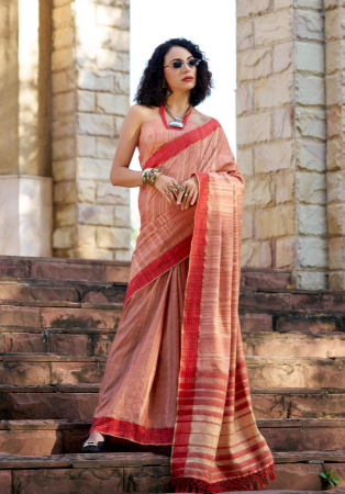 Picture of Charming Silk Indian Red Saree