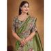 Picture of Fine Net & Silk Grey Saree
