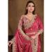 Picture of Ideal Net & Silk Indian Red Saree