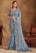 Picture of Statuesque Net & Silk Cadet Blue Saree