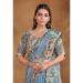 Picture of Statuesque Net & Silk Cadet Blue Saree