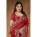 Picture of Amazing Net & Silk Maroon Saree