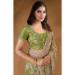 Picture of Classy Net & Silk Olive Drab Saree