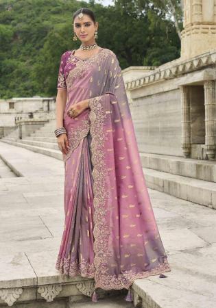 Picture of Gorgeous Silk Dim Gray Saree