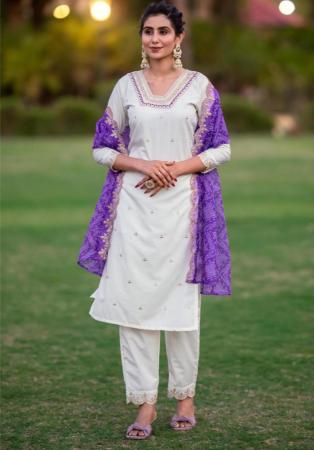 Picture of Admirable Silk Off White Readymade Salwar Kameez