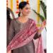 Picture of Pleasing Silk Dim Gray Readymade Salwar Kameez