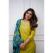 Picture of Magnificent Silk Olive Drab Readymade Salwar Kameez