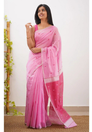 Picture of Sightly Silk Light Coral Saree