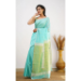 Picture of Fine Silk Pale Turquoise Saree