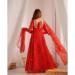 Picture of Graceful Georgette Fire Brick Readymade Salwar Kameez