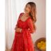 Picture of Graceful Georgette Fire Brick Readymade Salwar Kameez