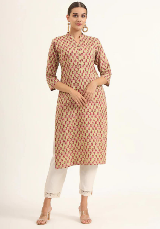 Picture of Stunning Rayon Indian Red Kurtis & Tunic