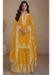 Picture of Silk Dark Golden Rod Straight Cut Salwar Kameez