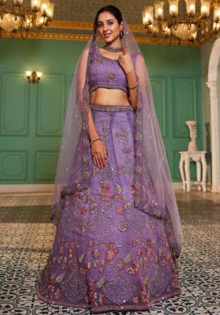 Picture of Grand Georgette Rosy Brown Lehenga Choli