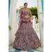 Picture of Fine Net Dim Gray Lehenga Choli