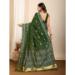 Picture of Elegant Silk Dark Olive Green Saree