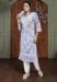 Picture of Cotton Light Steel Blue Readymade Salwar Kameez