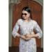 Picture of Cotton Light Steel Blue Readymade Salwar Kameez