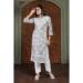 Picture of Cotton Light Steel Blue Readymade Salwar Kameez