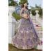Picture of Ideal Net Purple Lehenga Choli