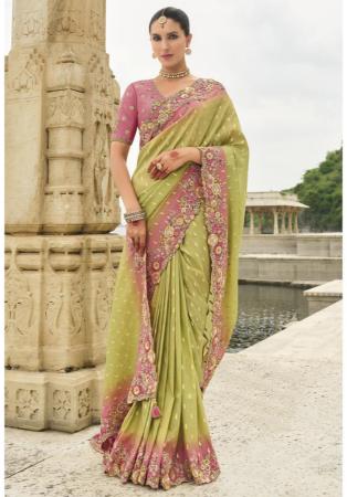 Picture of Radiant Silk Dark Khaki Saree