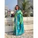 Picture of Fine Silk Medium Aqua Marine Saree