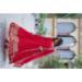 Picture of Bewitching Georgette Dark Red Readymade Gown