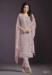 Picture of Chiffon & Silk Rosy Brown Straight Cut Salwar Kameez
